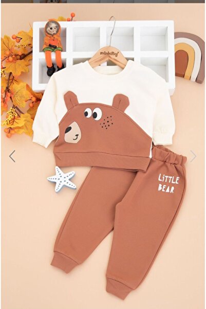 vovido kids 6-24 Months Baby Boy Tracksuit Set – Teddy Bear Pattern, 100% Cot...