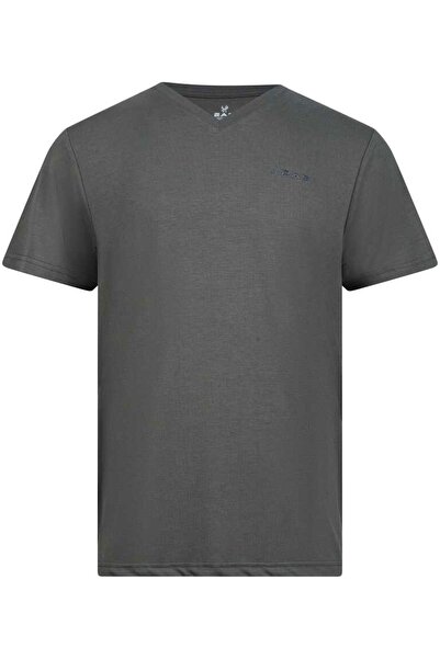 2AS تي شيرت فيكتور للرجال بياقة على شكل حرف V