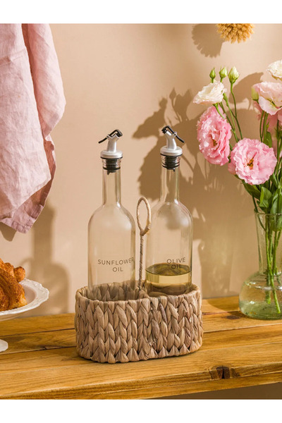 LC Waikiki LCW HOME Kahverengi Hasır Mutfak Organizer Sepet 20 Cm