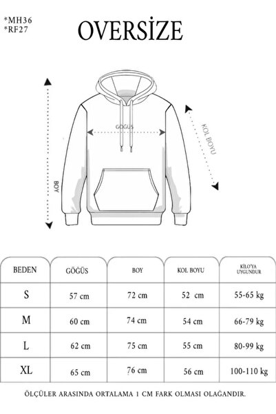 JANES Ανδρικό φούτερ με κουκούλα με διπλό βαμβακερό ύφασμα oversized νήματα -...