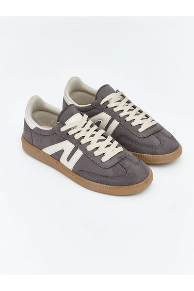 LC Waikiki Lcw Steps Anthracite Suede Look Women's Sneakers