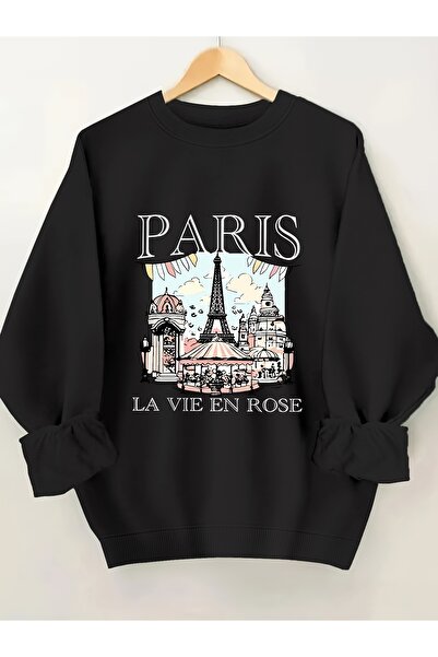 Deocept Femei cu imprimeu guler rotund Confortabil și confortabil Femei Swea ...