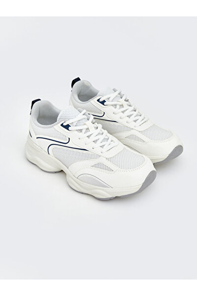 LC Waikiki Pantofi sport de damă XSIDE albi cu șireturi