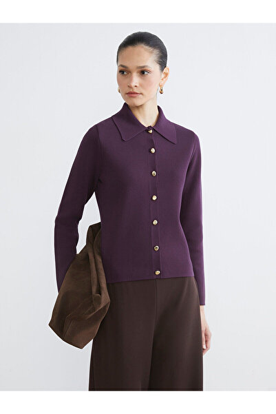 LC Waikiki Cardigan de tricotat pentru femei, cu guler cămașă, de sezon nou, ...