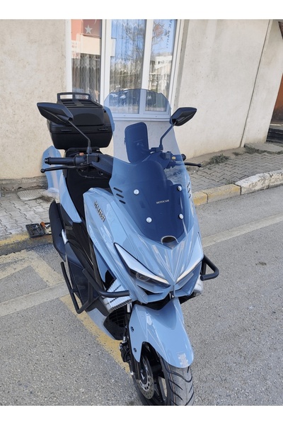 MOTOCAM Küba Chia 125 Ön Cam 2023-2025 Model 55cm Füme Renkli 4mm KISA