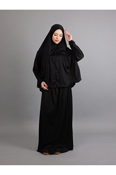 ALDAIYR Women's Two-Piece Prayer Dress Is Made of Combed Cotton and Is a Hijab.