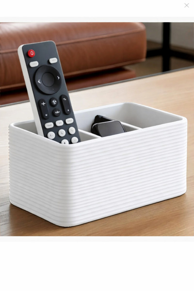 3DAKSESUAR Kaburgalı Tasarım Uzaktan Kumanda Tutucu, Uzaktan Kumanda Kutusu