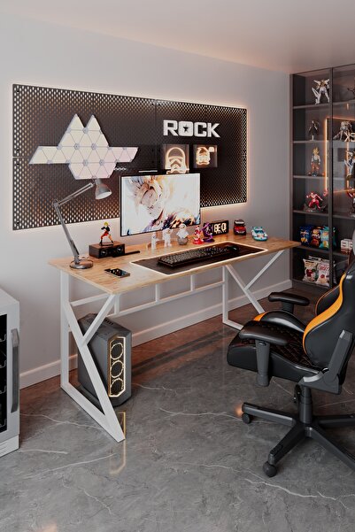 TEKATEL Oyuncu Masası Bilgisayar Masası Ofis masası Metal ayaklı Çalışma Masa...