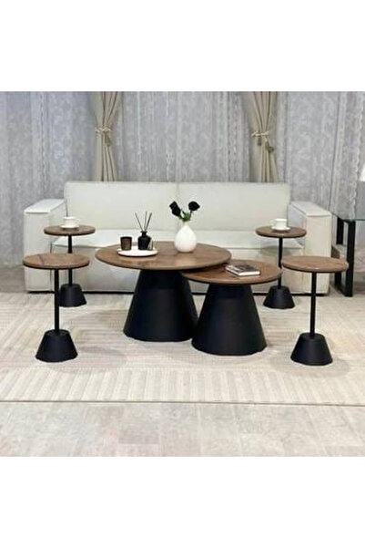 CN Sheet metal table set with four serving tables