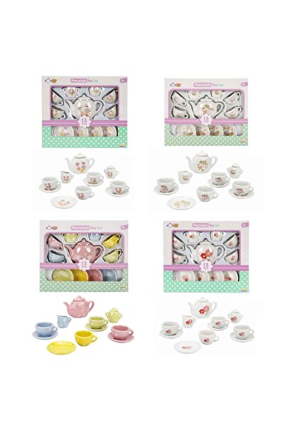 BYCEGU طقم شاي بورسلين CH1501 مكون من 13 قطعة - صن