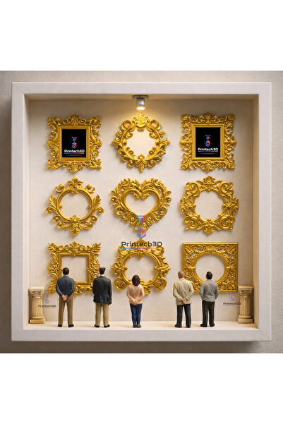 Printech3d Mini Anı Müzesi – Figürlü Çerçeve Dekor Seti