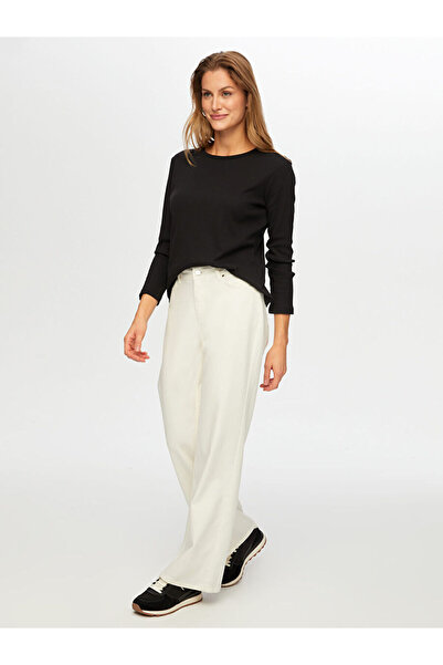 Faik Sönmez Relax Uzun Kollu Modallı Kaşkorse Tshirt W26TSH099