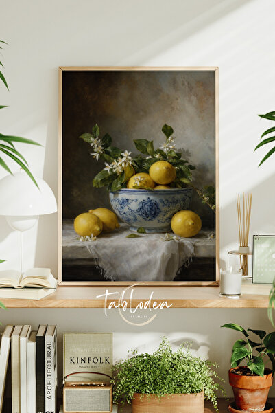 tablodea Tablou de bucătărie elegant cu tematică vintage cu lămâie TD Poster ...