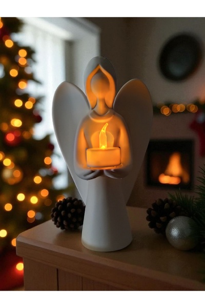 OKO DESİGN Dekoratif Melek LED Mumluk (20 CM)