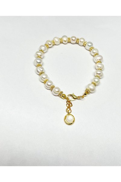 Agatella Tasarım Pearl Bracelet – Elegant Design with Handmade Steel Apparatus