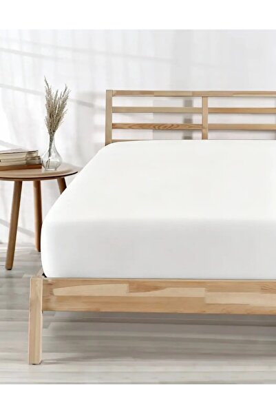 serelya King Size Combed Cotton Fitted Sheet - 100% Cotton - 180 X 200 cm