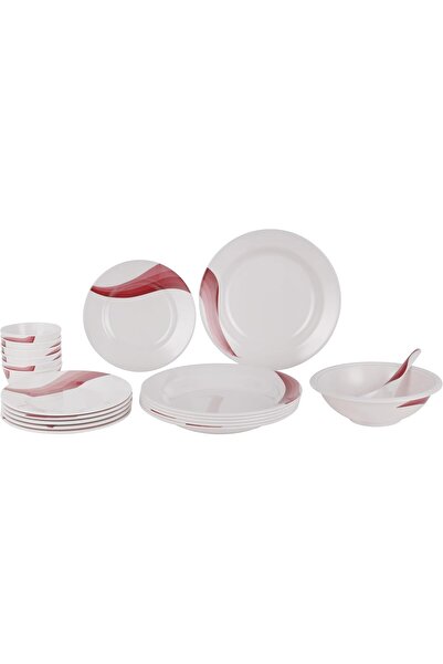 DELCASA 20-Piece Melamine Dinner Set with Dishwasher & Freezer Safe