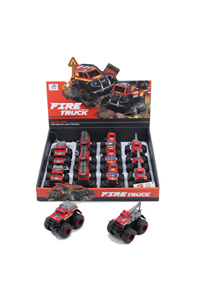 BYCEGU 779-69A سيارة إطفاء معدنية مصبوبة بتصميم مزدوج