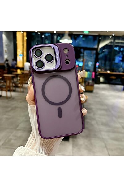 HappyCase iPhone 17 Pro Max Uyumlu Stantlı Kılıf Case Pro Tank Kılıf Lens Kor...