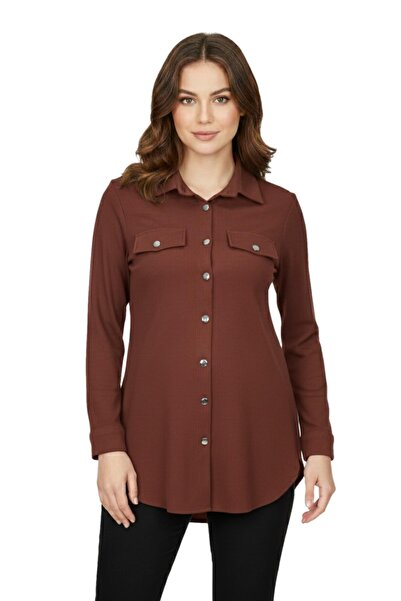 Nazal Women's Buttoned Pocket Model Tunic Bgl-St05191