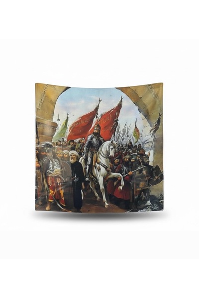 CROATE Istanbul Conquest Symbol Patterned Special Design Scarf