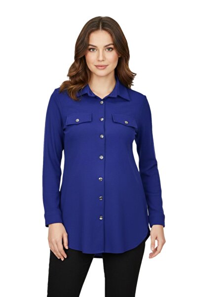 Nazal Women's Buttoned Pocket Model Tunic Bgl-St05191