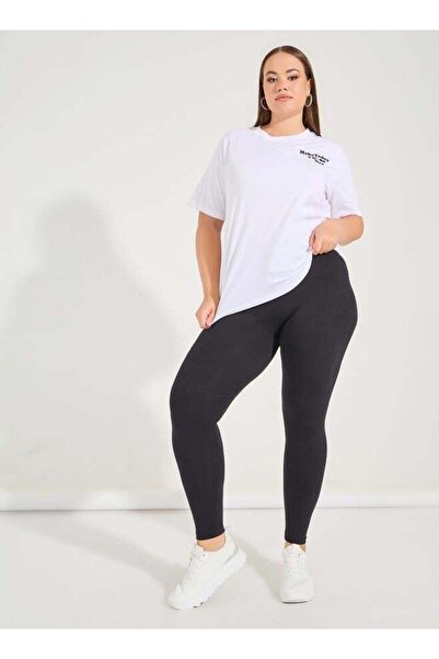 Stylish Plus Size Leggings with Elastic Waist