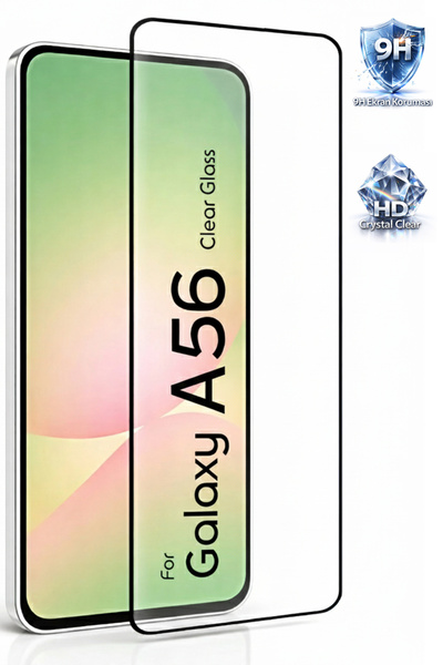 Tech&bello accessories واقي شاشة زجاجي لسامسونج A55 - A35، تغطية كاملة، مضاد ...