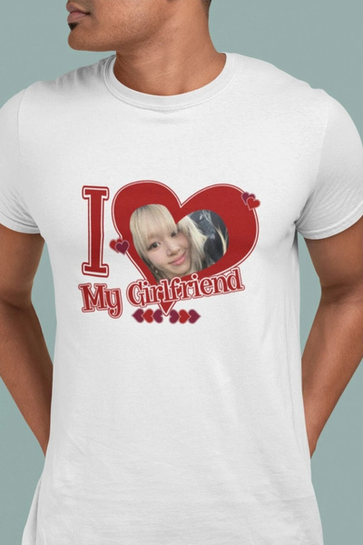 Texclusive I Love My Girlfriend Tshirt Sevgililer Günü Hediyelik Tişört Kişiy...