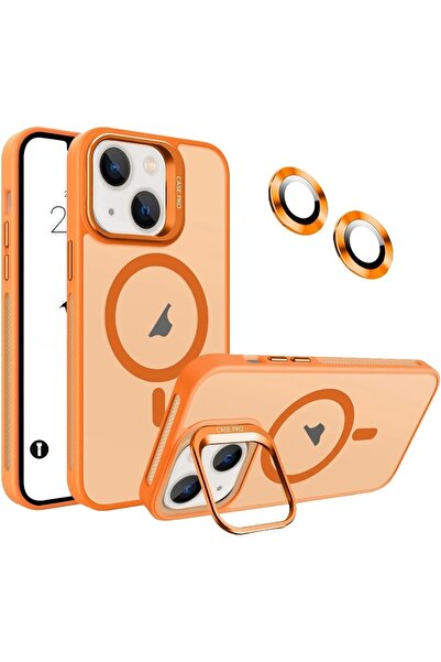 HappyCase iPhone 14 Plus Uyumlu Stantlı Kılıf Case Pro Tank Kılıf Lens Koruyu...