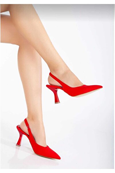 KILIÇ Women's Red High Heels 7 cm