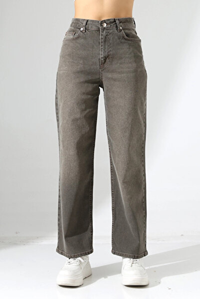 Cool & Sexy High Waist Straight Leg Smoked Jeans