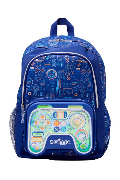 SMIGGLE Beta Classic Children's Backpack – Navy Blue, School and Daily Use