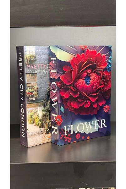 Nun Studio صندوق كتب ديكوري مكون من قطعتين - جودة ممتازة