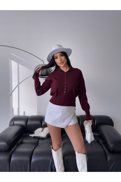 MODA سترة نسائية محبوكة بأزرار ذات جودة ممتازة