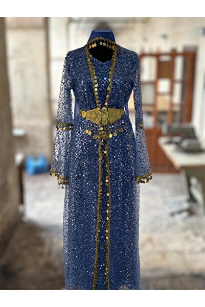 MODA Çeyrekli Model Kaftan Abiye Şal Kemer Dahil