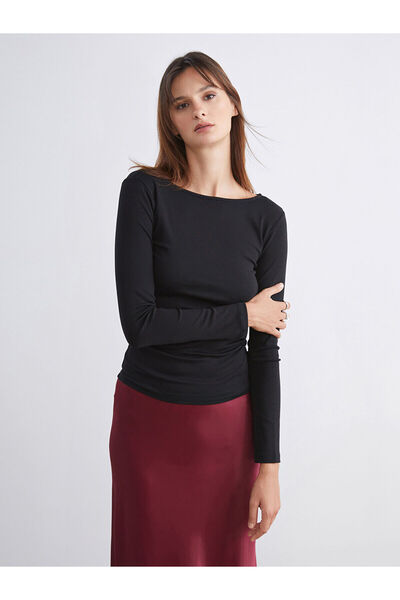 LC Waikiki Özmarka Νέα Σεζόν Γυναικείο Κορμάκι με Λαιμόκοψη Ποδηλάτου και Κορ...