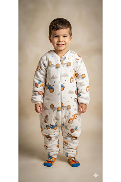 Wenaris KOLLU ELYAFLI 2.5 TOG Uyku Tulumu %100 Doğal Pamuk Çift Kat PAZEN Öze...