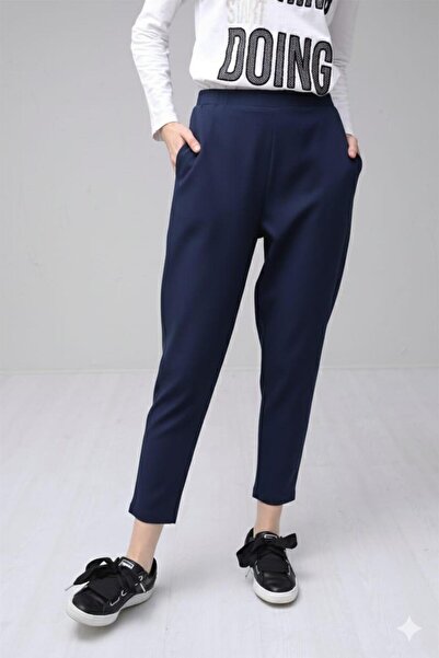 Moodbasic Carrot Cut Crepe Pants