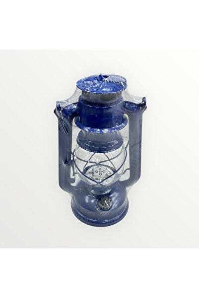 South house فانوس معدني لون ازرق مقاس 25 سم اضاءة ذهبي