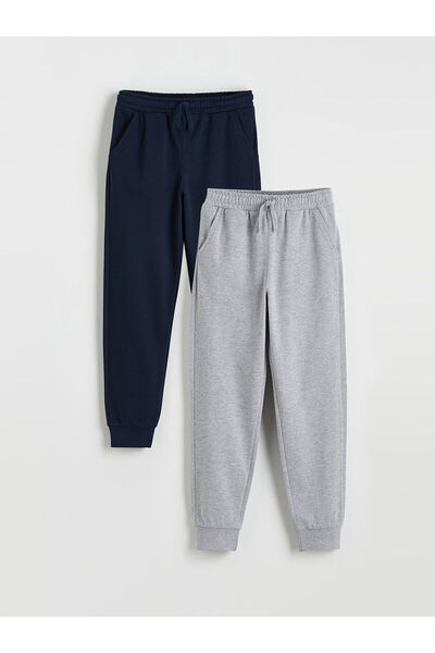 LC Waikiki Μπλε ναυτικό ανδρικό παντελόνι φόρμας για αγόρια με ελαστική μέση,...