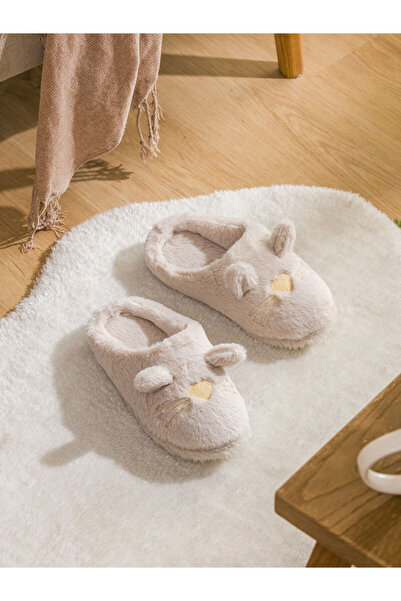 LC Waikiki Alita City Lcw Steps Ecru Women's House Slippers with a Difference
