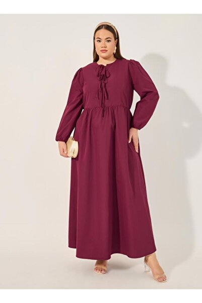 Generic Burgundy Maxi Dress
