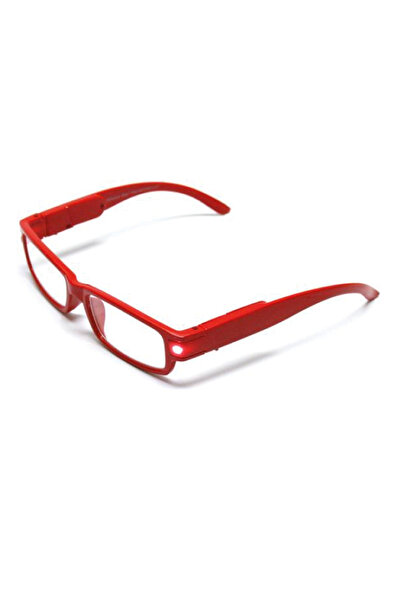 alfa kalem Book Reading Glasses with Led Light Red New