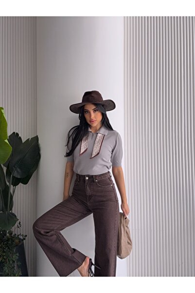 MODA سترة نسائية ذات جودة عالية بأكمام قصيرة مع وشاح