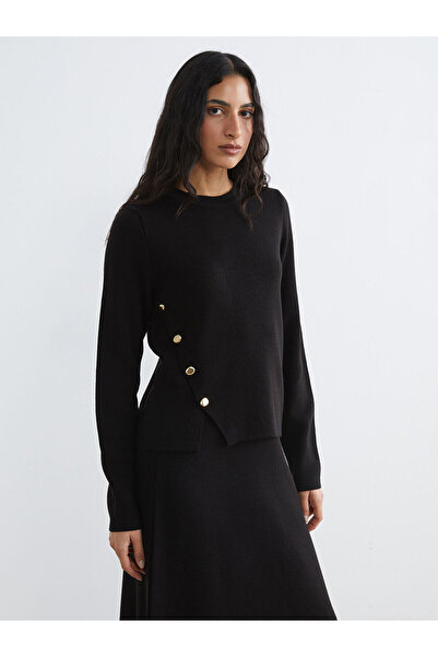 LC Waikiki سترة تريكو نسائية من Özmarka New Season بياقة دائرية