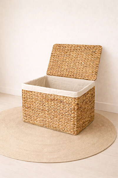 KaiHome Wicker Water Hyacinth Covered Chest Model 51X37X34 Organizer/Organize...