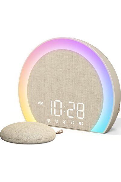 ANJANK Ceas desteptator extra puternic cu vibratii, wireless, luminos