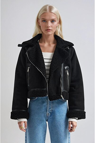 Lijuri Zippered Short Biker Jacket 7118