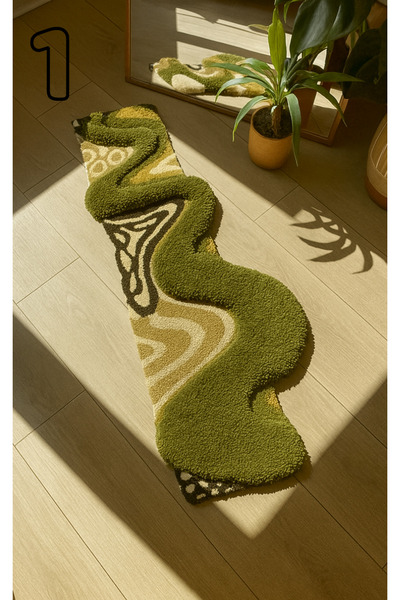 Pufero Sarmaşık El Yapımı Halı & Dekor